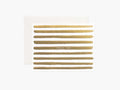 Gold Stripes Thank You Card