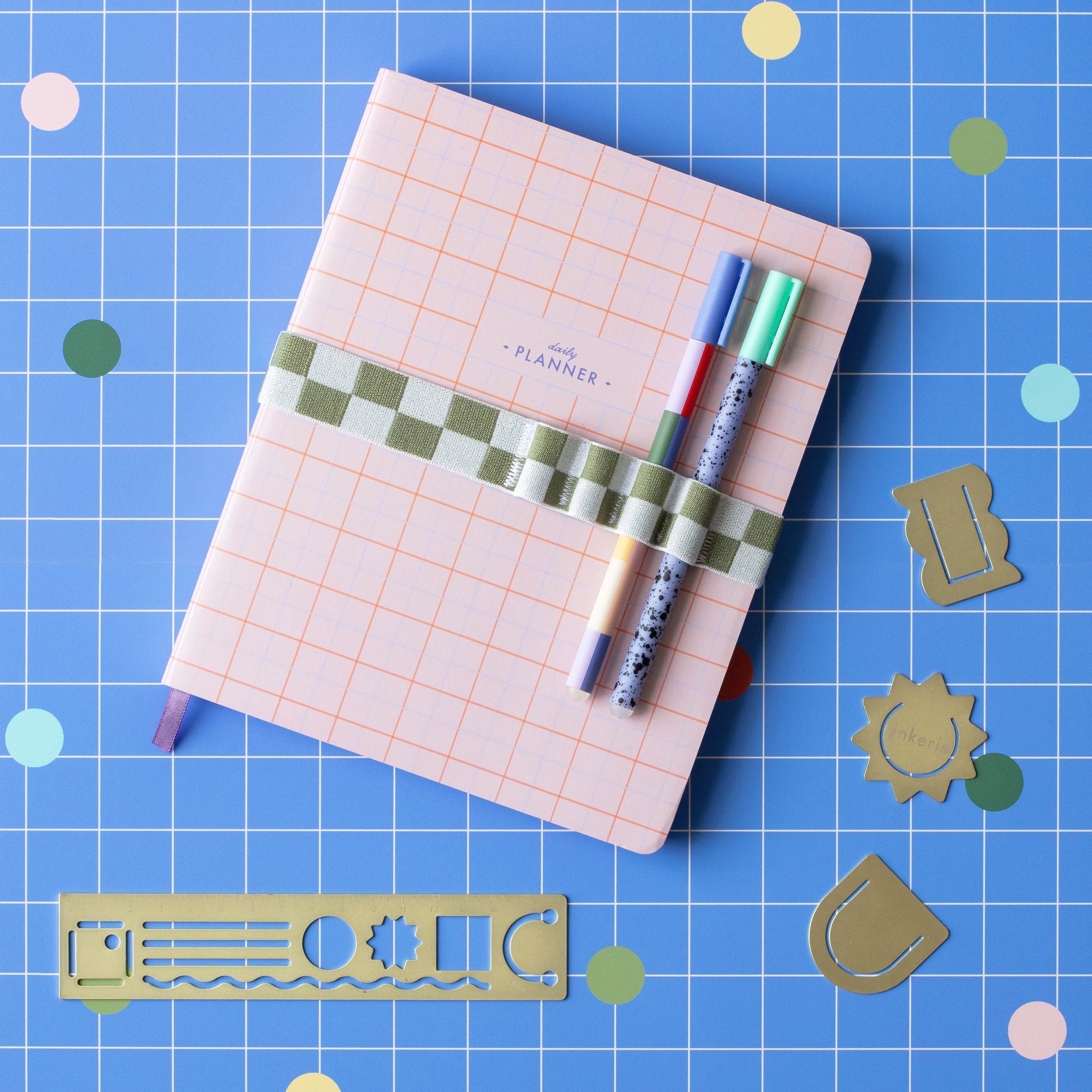 Green Pen Holder & Book Band