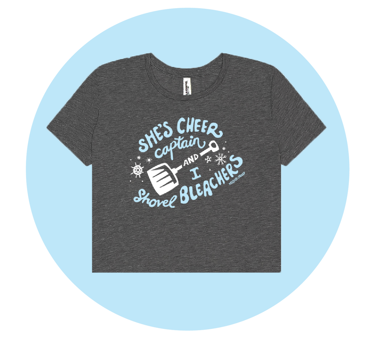 Shovel Bleachers Flowy Crop Tee - PLEASE READ SIZING