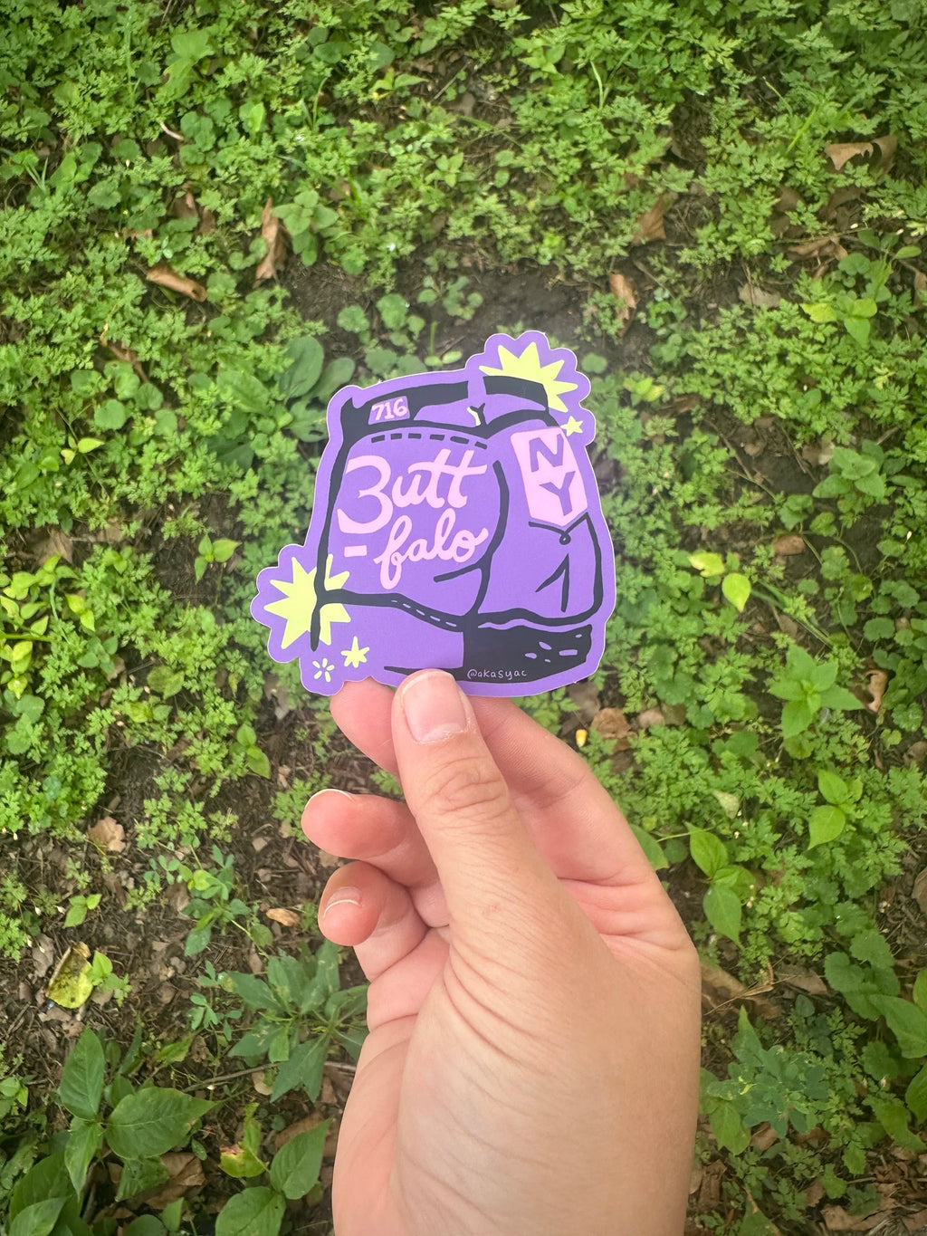 Butt-falo Vinyl Sticker