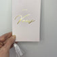 Gold Foil Printed Vow Book set (His/Her)