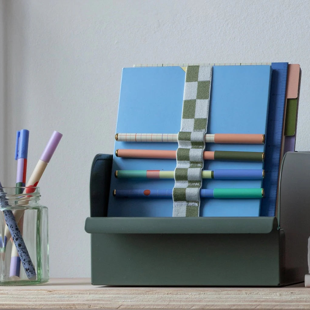 Green Pen Holder & Book Band