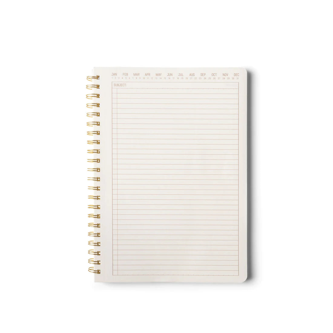 Textured Paper Twin Wire Notebook - Medium Speckled Ivory