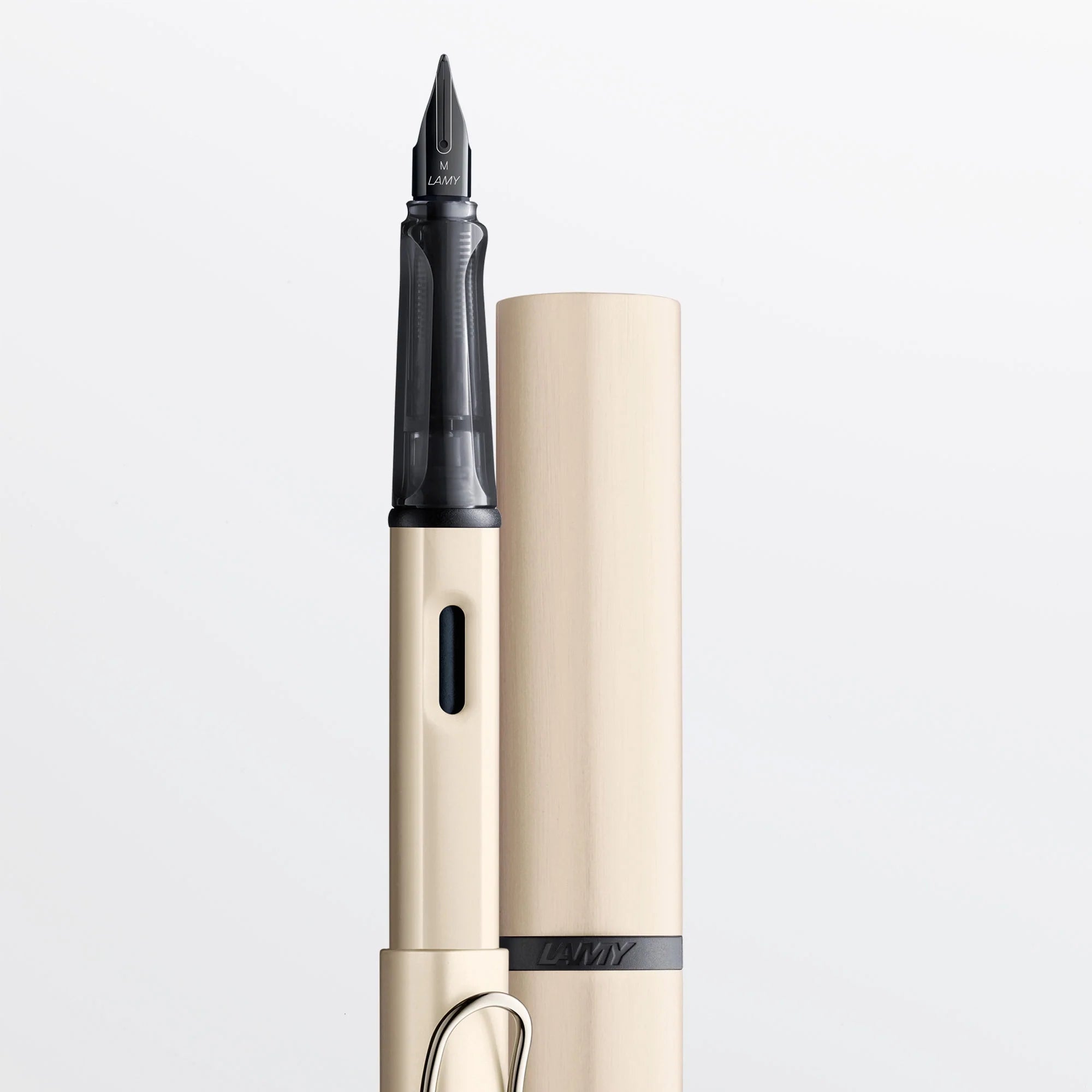 LAMY LX Fountain Pen - Premium Anodized Aluminum in Palladium with Fine Nib