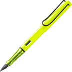 LAMY Safari Fountain Pen in Neon Yellow with Fine Nib