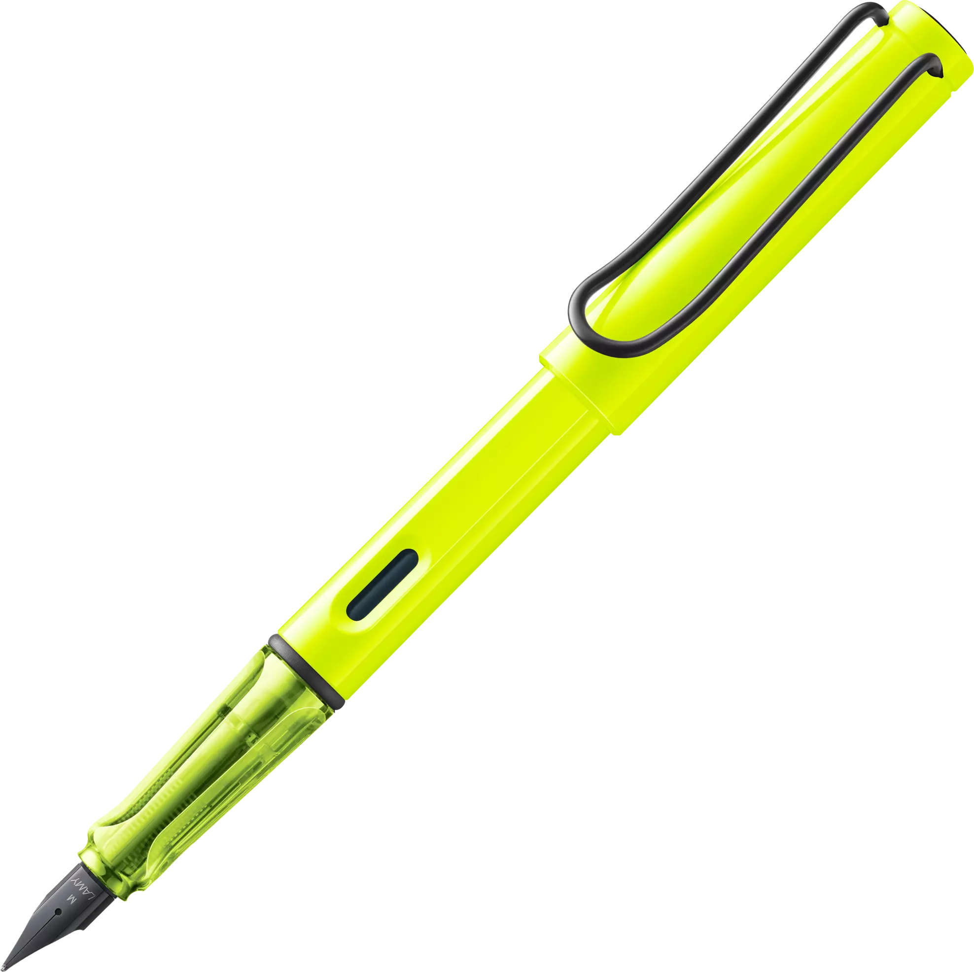 LAMY Safari Fountain Pen in Neon Yellow with Fine Nib