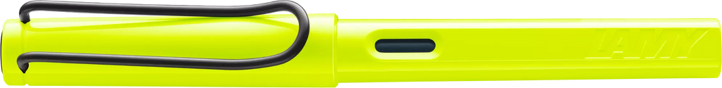 LAMY Safari Fountain Pen in Neon Yellow with Fine Nib