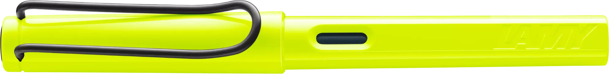 LAMY Safari Fountain Pen in Neon Yellow with Fine Nib