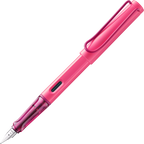 LAMY Safari Fountain Pen in Neon Pink with Fine Nib