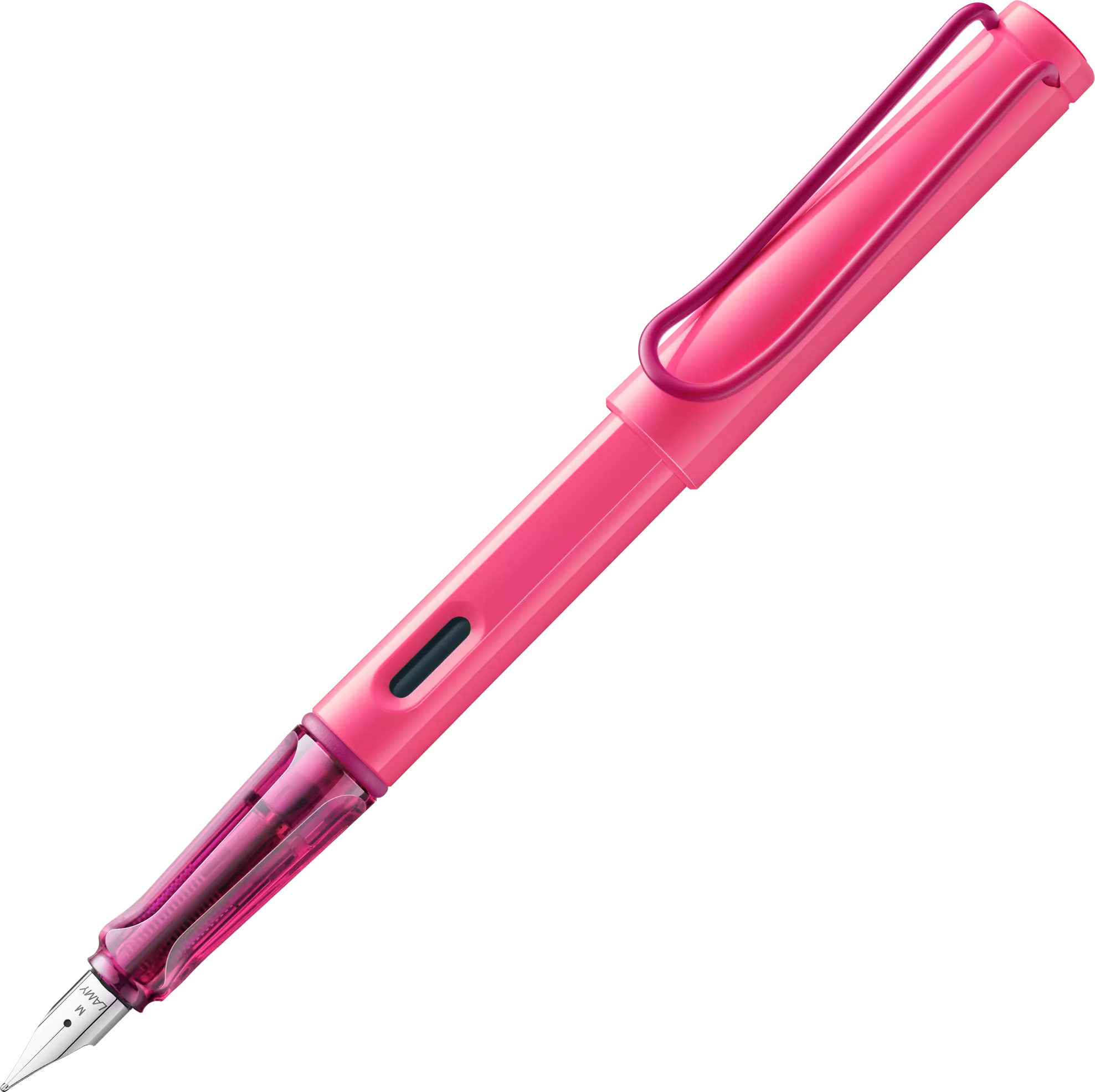 LAMY Safari Fountain Pen in Neon Pink with Fine Nib