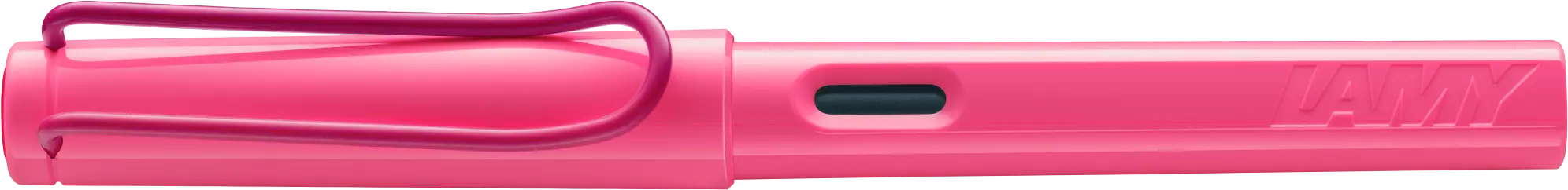 LAMY Safari Fountain Pen in Neon Pink with Fine Nib