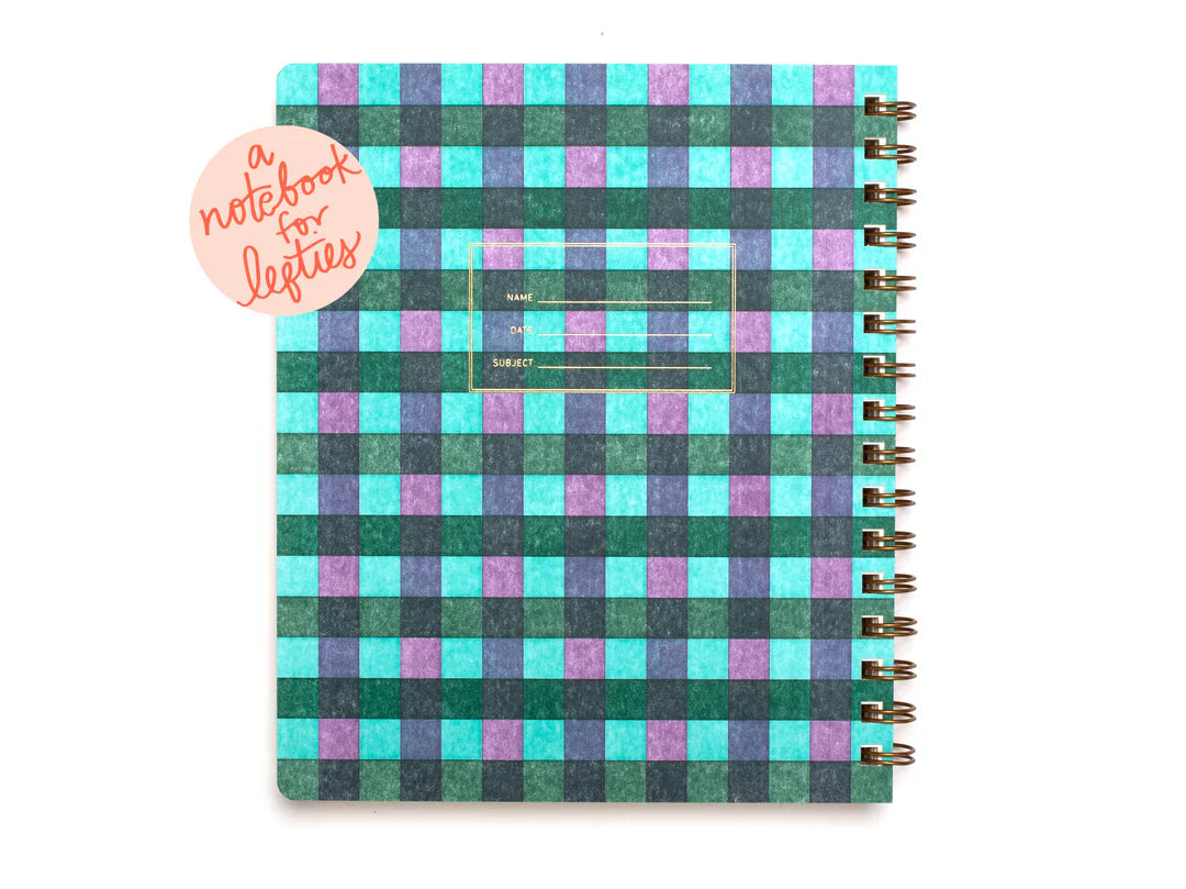 ** Limited Edition Lefty Plaid Notebook
