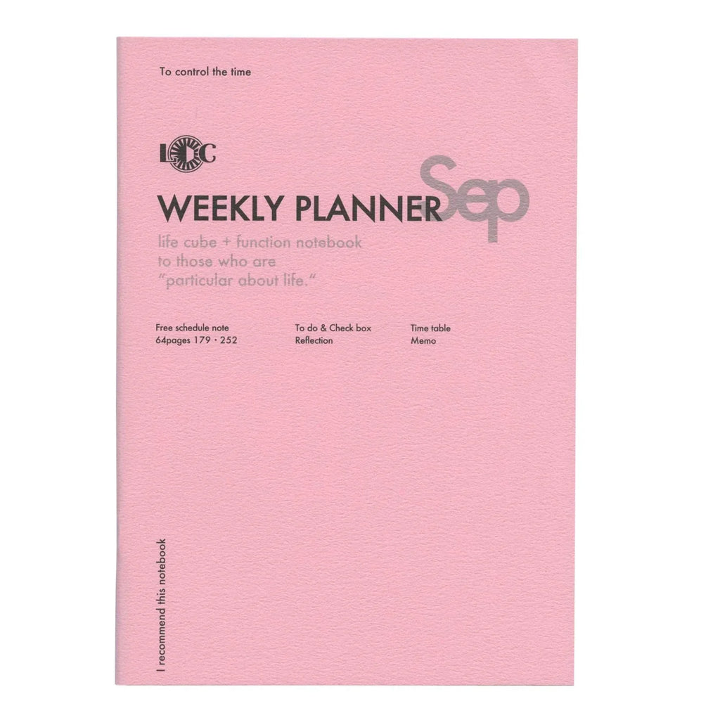 Function Notebook: Weekly Planner