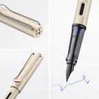LAMY LX Fountain Pen - Premium Anodized Aluminum in Palladium with Fine Nib