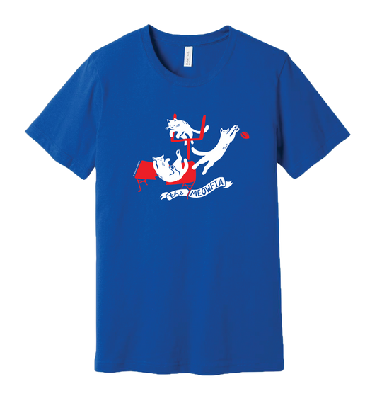 The Meowfia T-Shirt in Blue