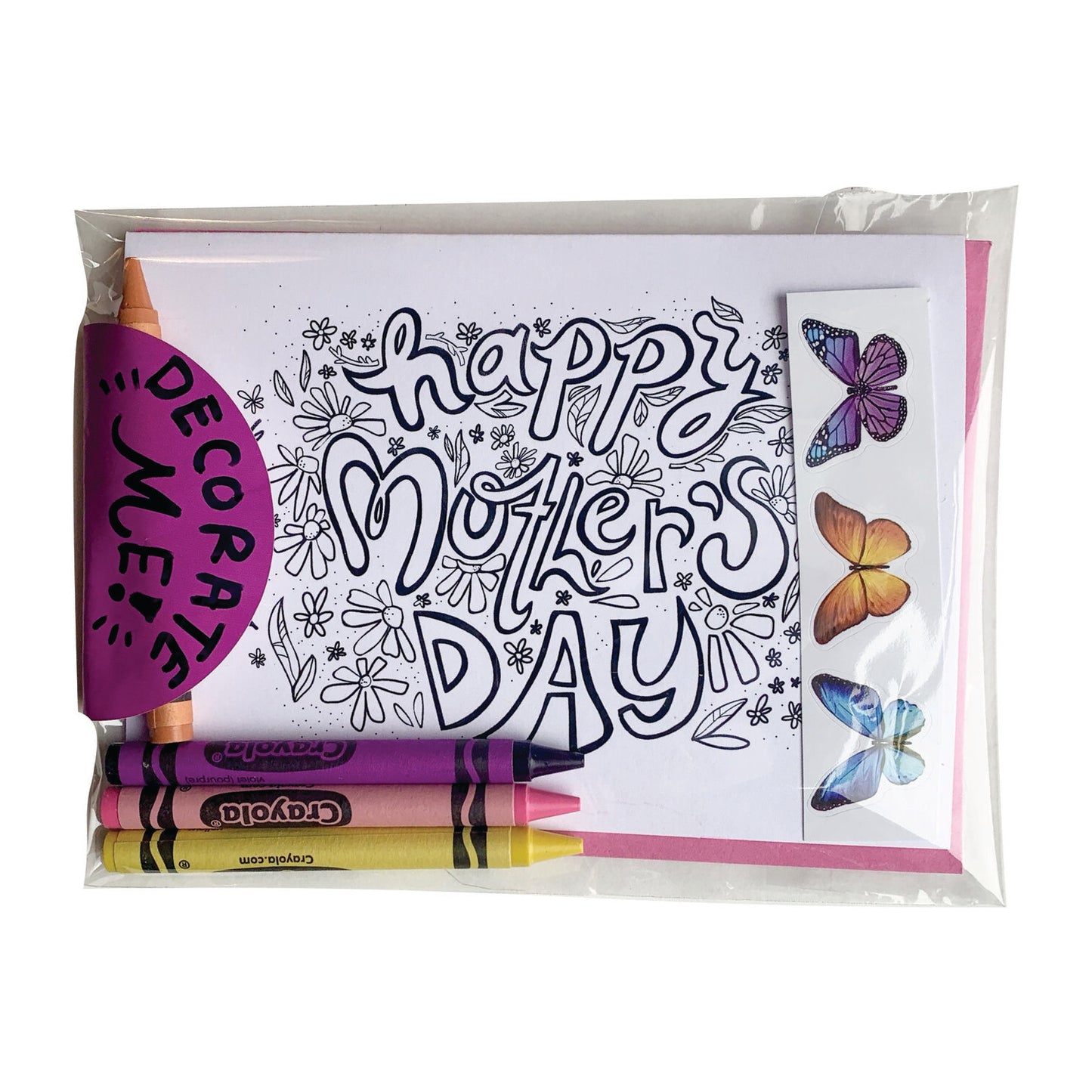 Colorable Mother's Day Card