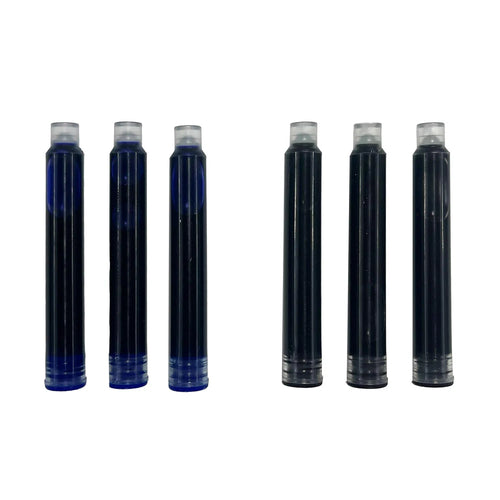 Black & Blue Ink Refills - OOLY Fountain Pens (Set of 6- 3 of Each)