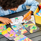 Undercover Art Hidden Patterns Coloring Activity- Undercover Aliens