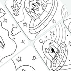 Undercover Art Hidden Patterns Coloring Activity- Undercover Aliens