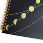 Moon Phase Coil Notebook