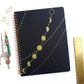 Moon Phase Coil Notebook