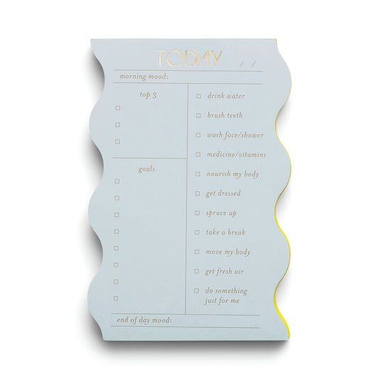Daily Self Care Notepad- Cloud