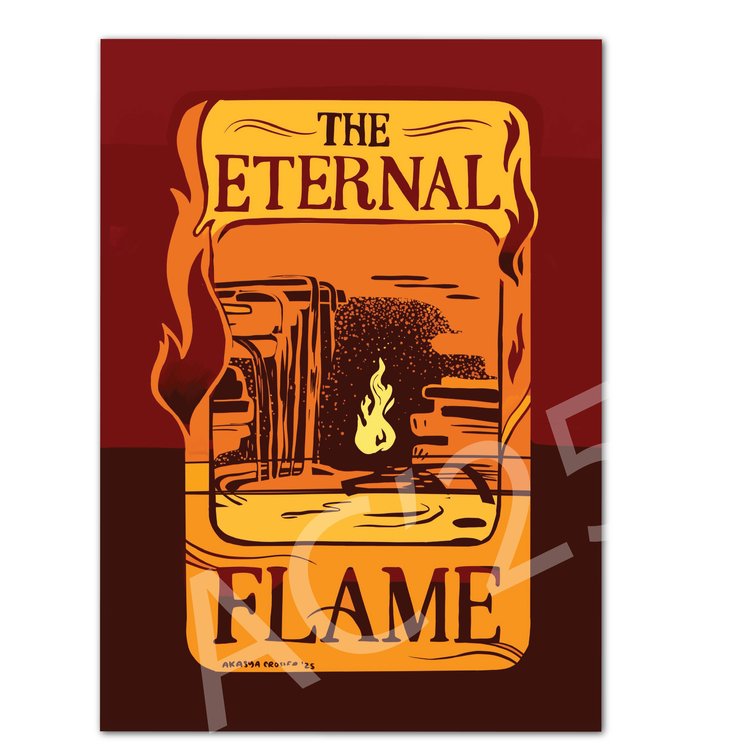 Eternal Flame Art Nouveau Print