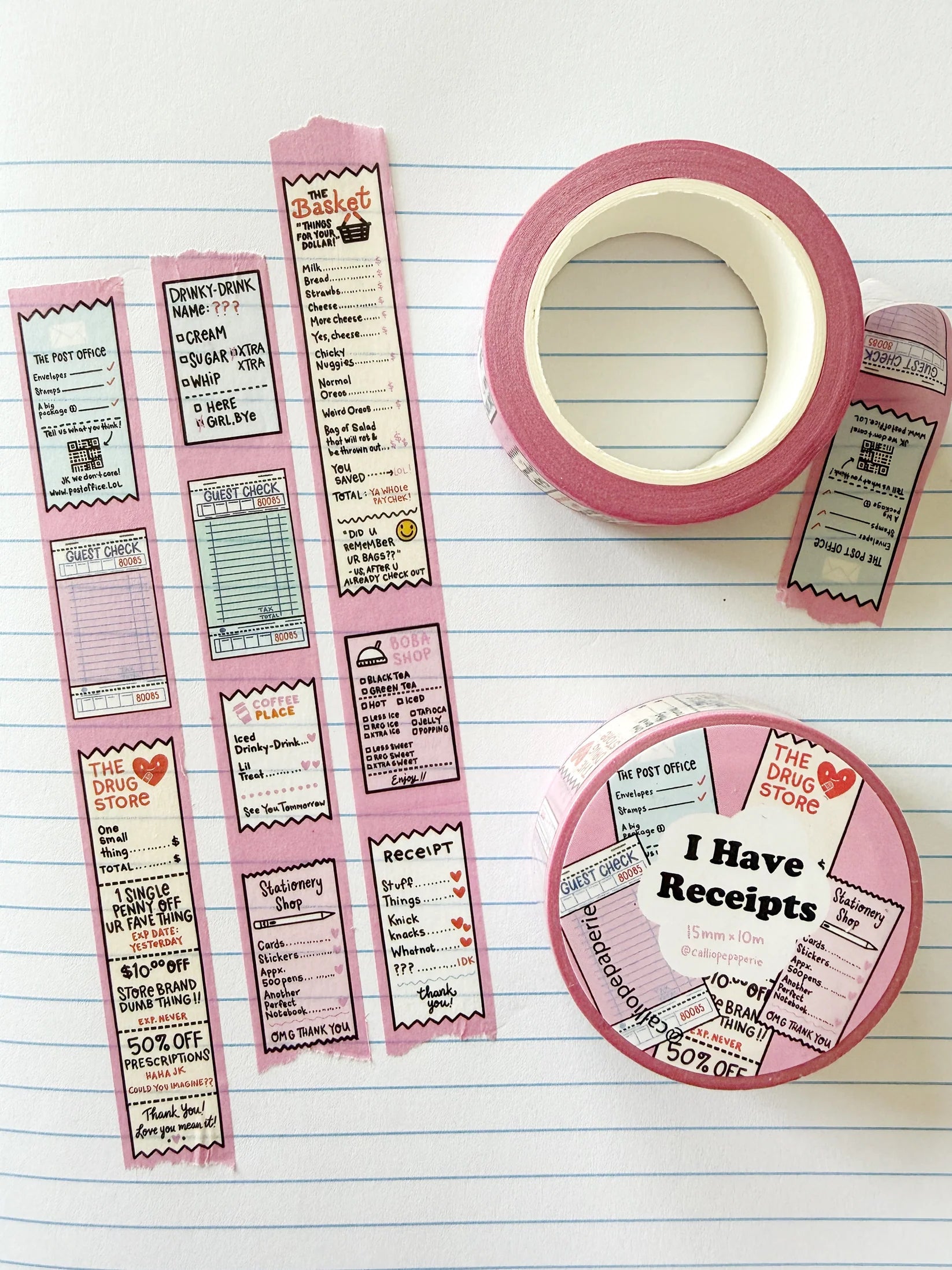 I Have Receipts Regular Washi Tape SSD 2026
