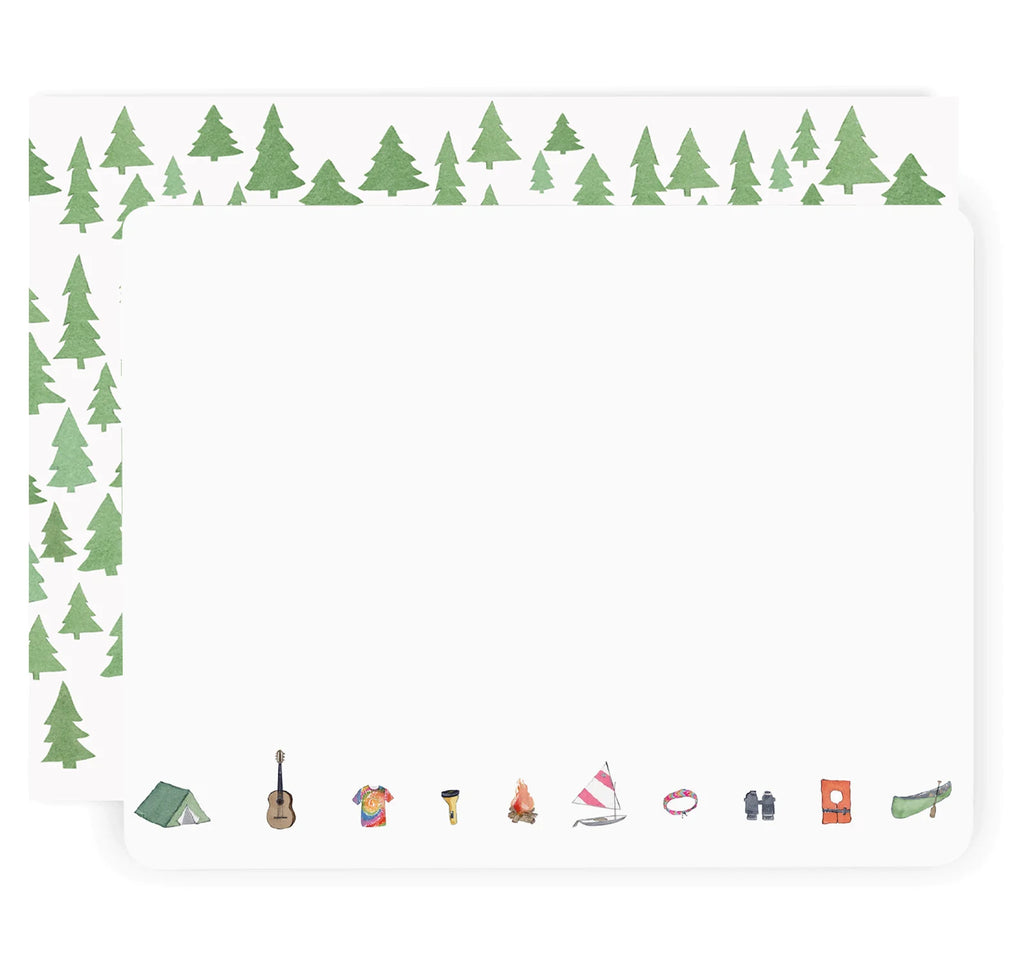 Camp Flat Notes Stationery Set (8 cards & Envelopes)