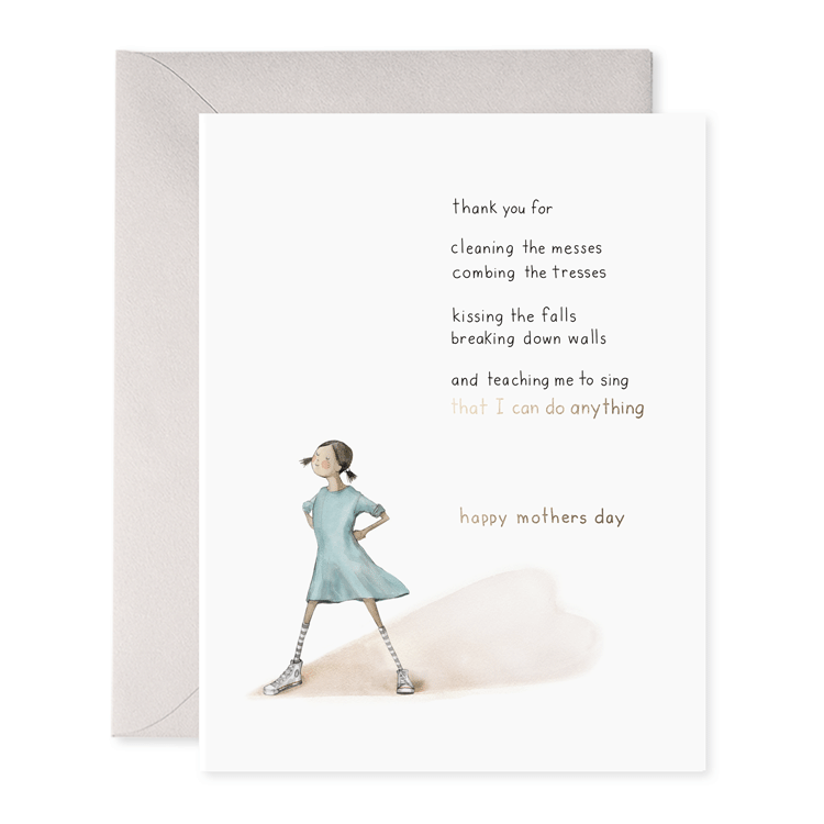 Supergirl Mom Greeting Card