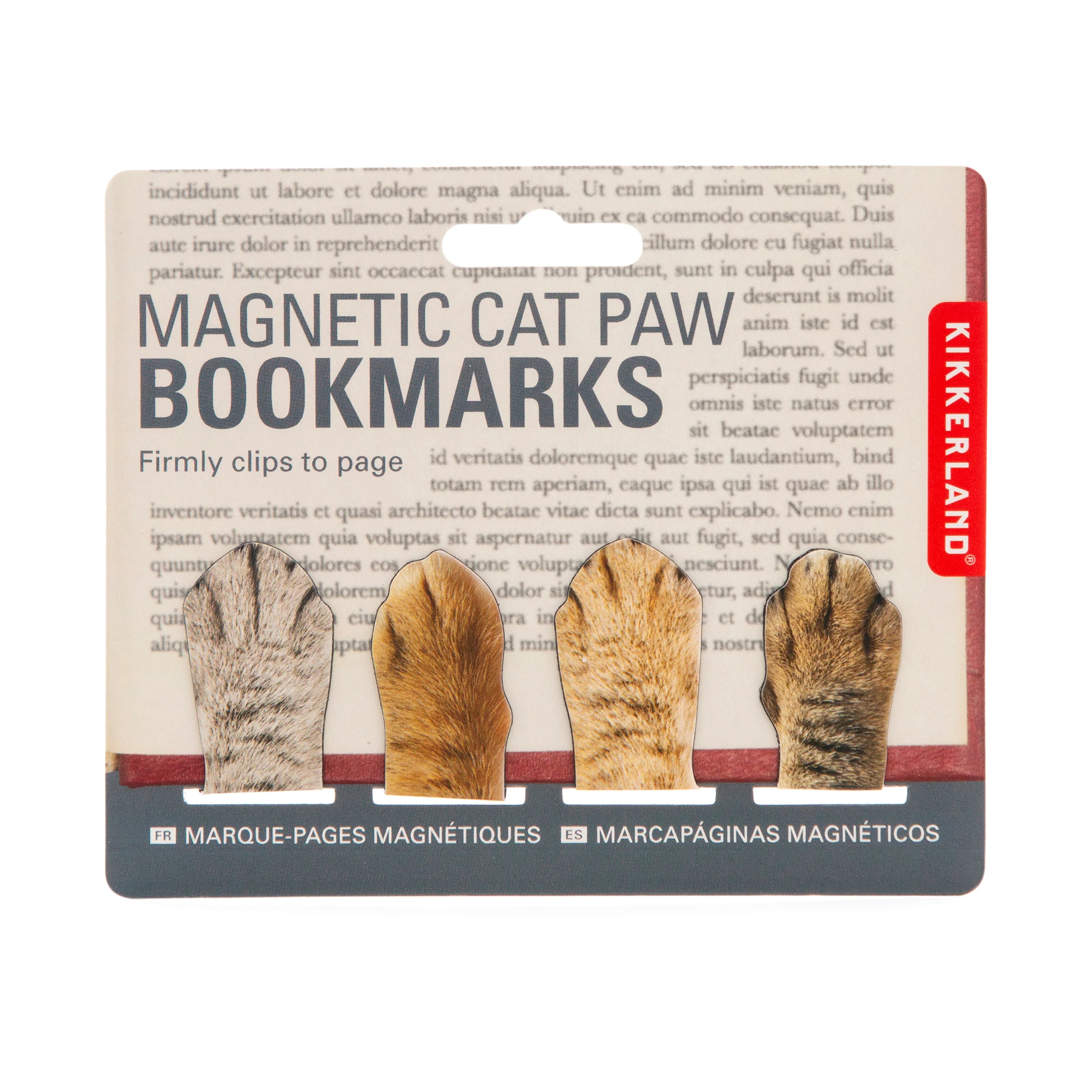 Cat Paw Magnetic Bookmarks