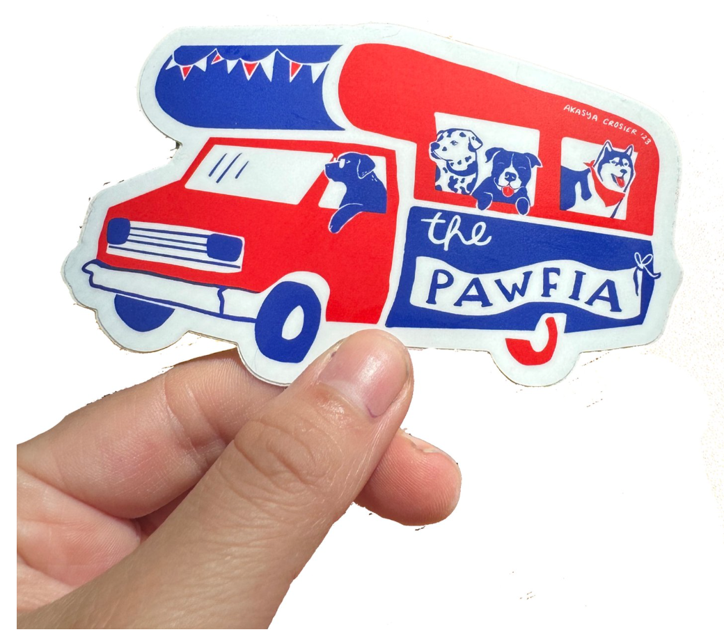 The PAWfia sticker