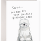 Sheepdog Belated Birthday Card