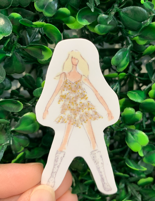 Taylor Swift Inspired Fashion Sticker