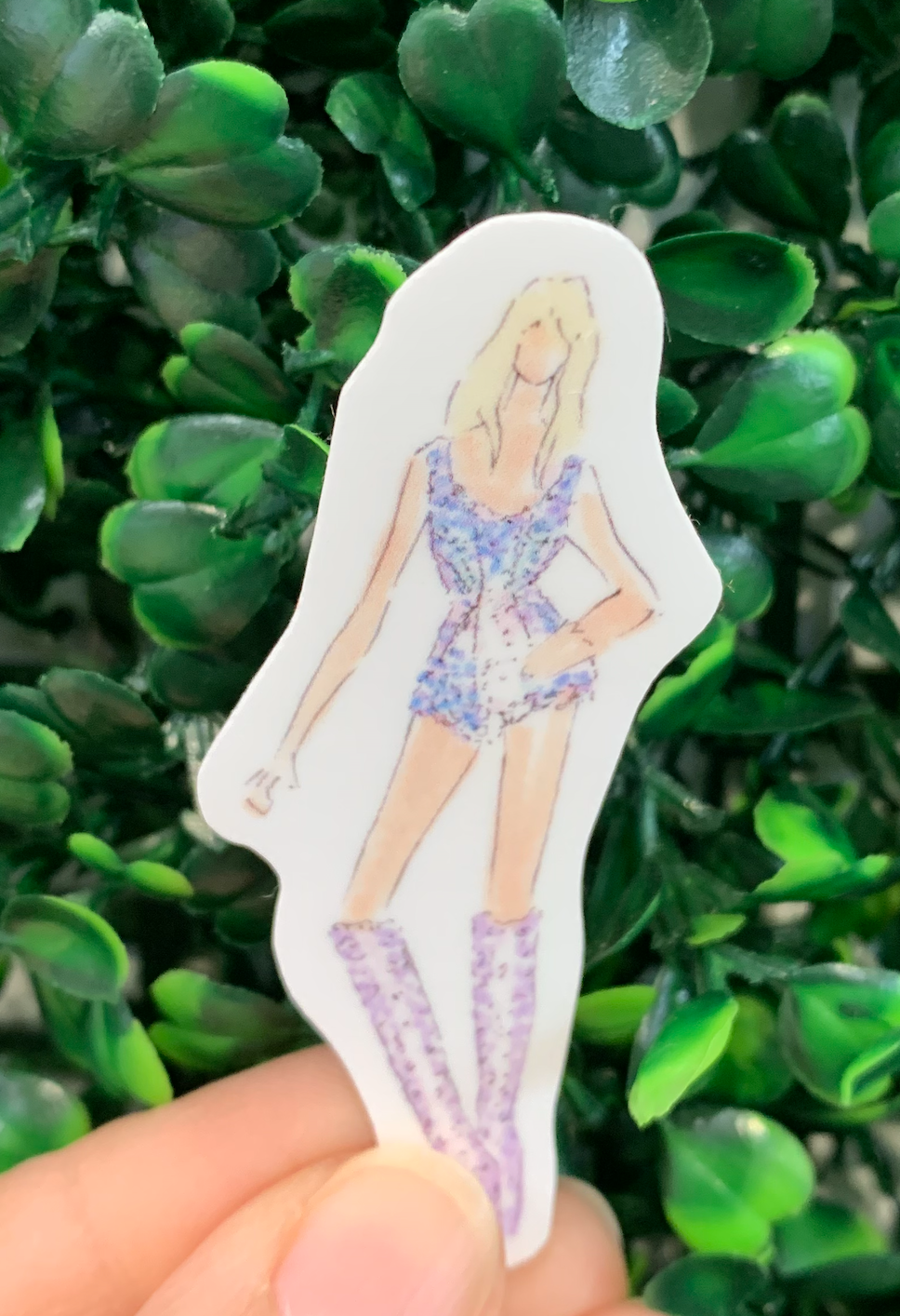 Taylor Swift Inspired Fashion Sticker