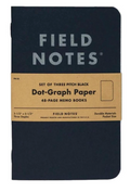 Pitch Black Memo Book: Dot-Graph