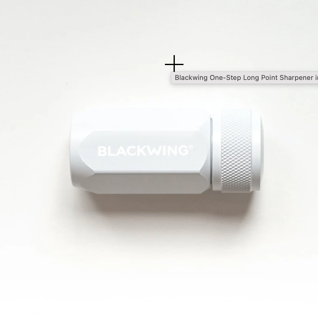Blackwing One-Step Long Point Sharpener - White