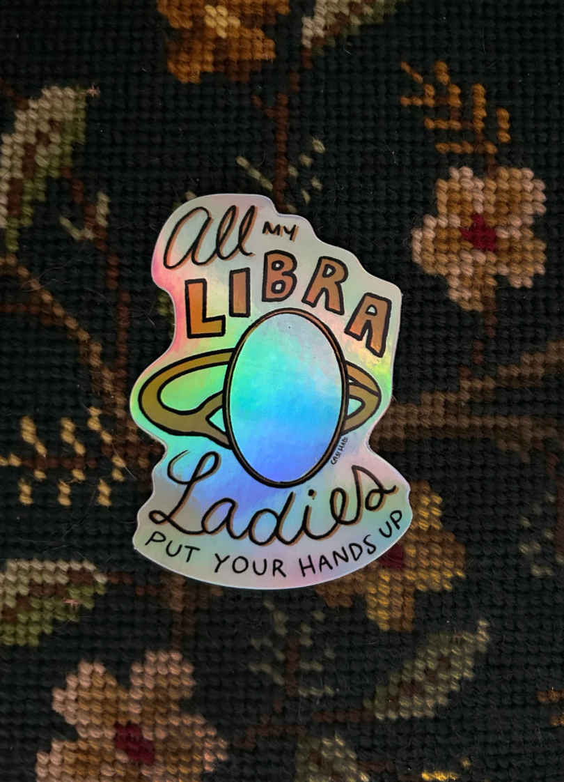 Libra Ladies Holographic Sticker