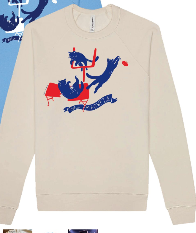 The Meowfia Crewneck Sweatshirt - Cream