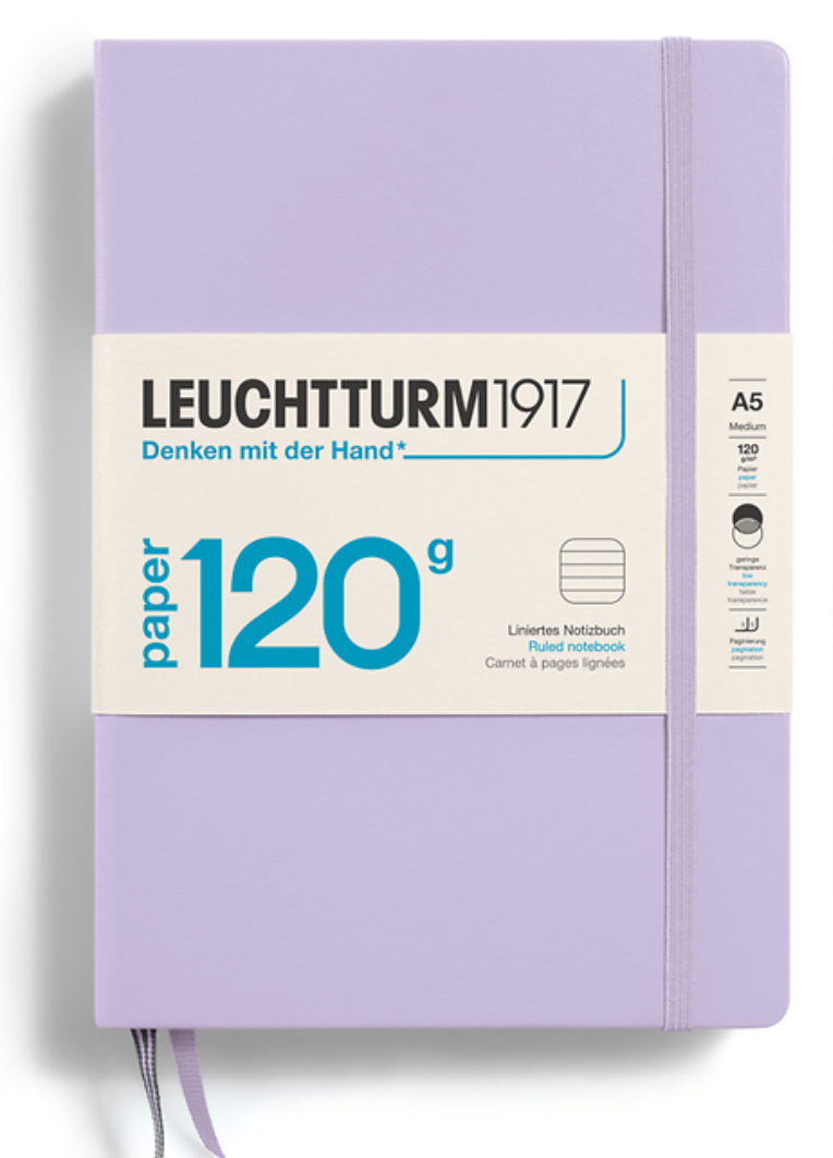 Leuchtturm1917 Medium Notebook - 120G Edition - Lilac Ruled