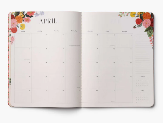 2026 Monthly Planner - Dahlia