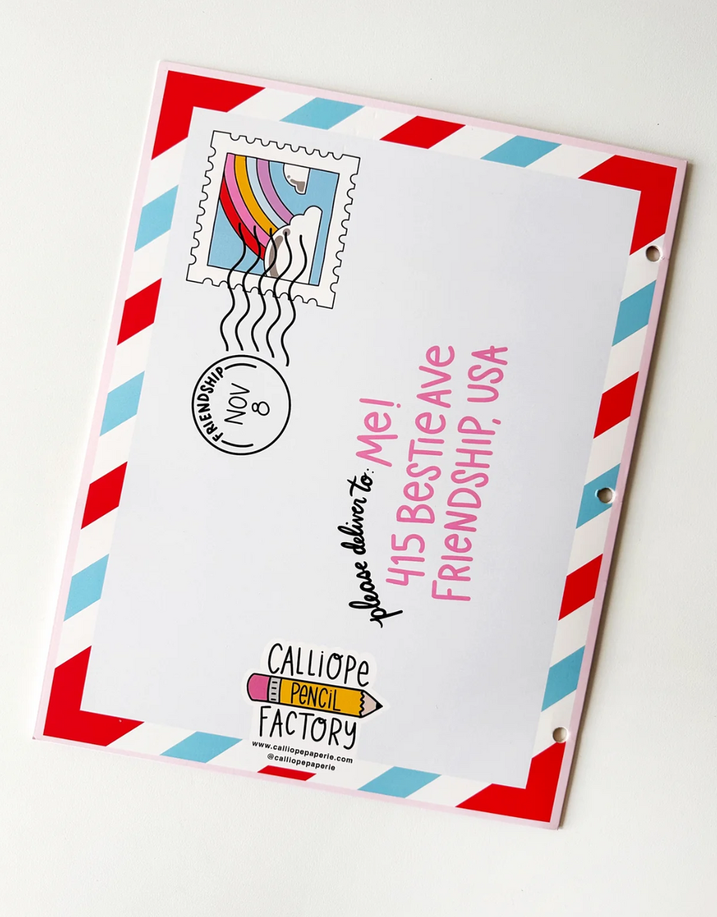 Pen Pal Pocket Folder