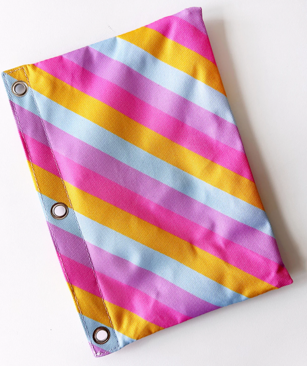 Cutie Zip Pouch - She's All That Diagonal Stripe