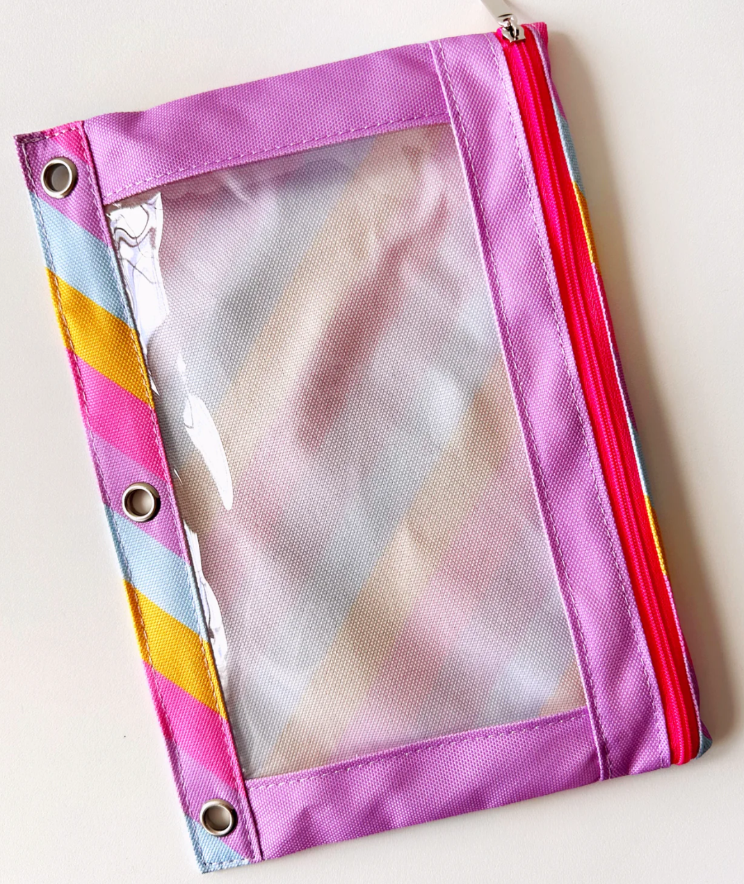 Cutie Zip Pouch - She's All That Diagonal Stripe