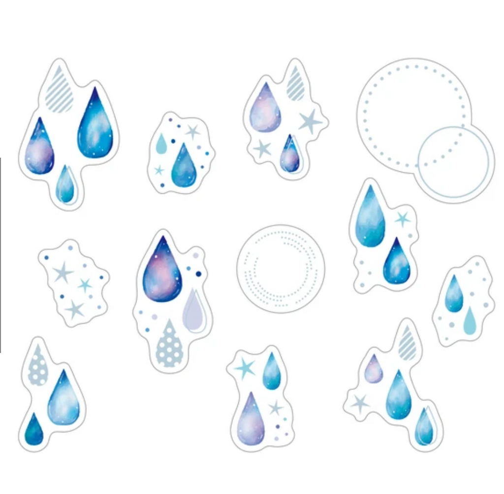 Clear Drop Sticker Flakes