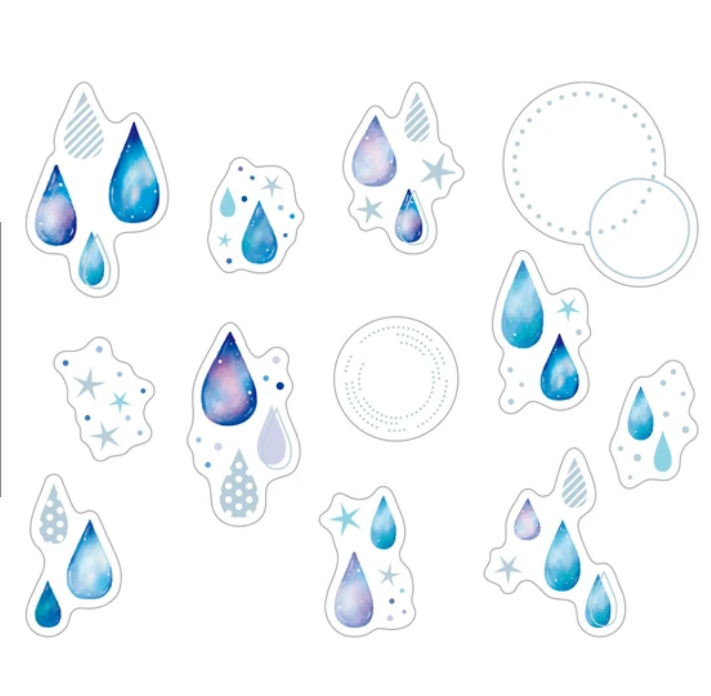 Clear Drop Sticker Flakes