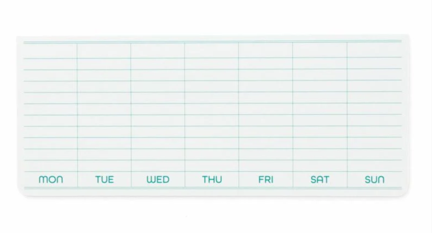 Sticky Memo Pad Weekly Planner