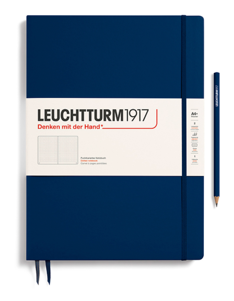 Leuchtturm1917 Master Slim Notebook- Navy Dotted