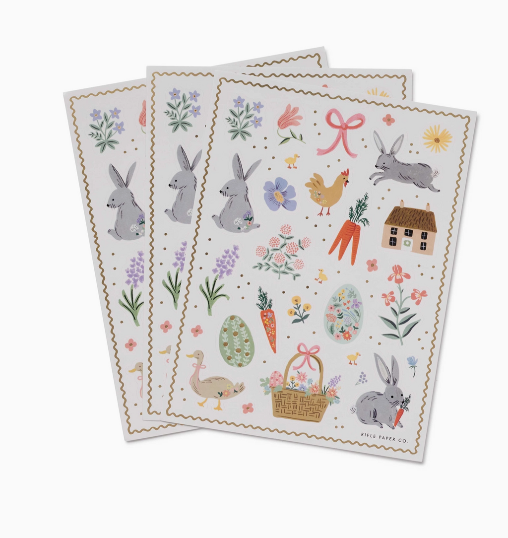 Spring Farm Easter Sticker Set