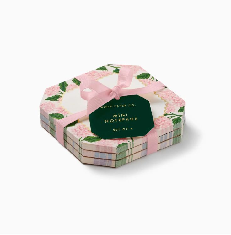 Hydrangea Mini Notepad Trio